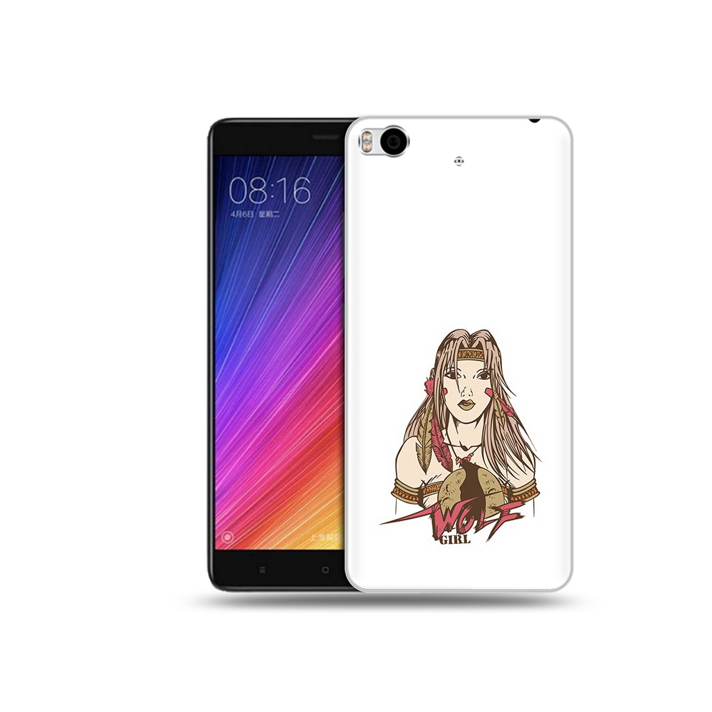 

Чехол MyPads Tocco для Xiaomi Mi 5S девушка волк (PT91899.330.306), Прозрачный, Tocco