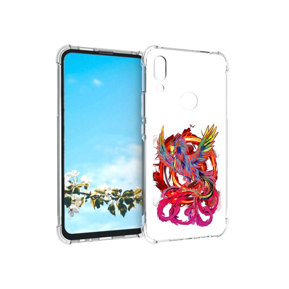 

Чехол MyPads Tocco для Huawei P Smart Z красочный феникс, Прозрачный, Tocco