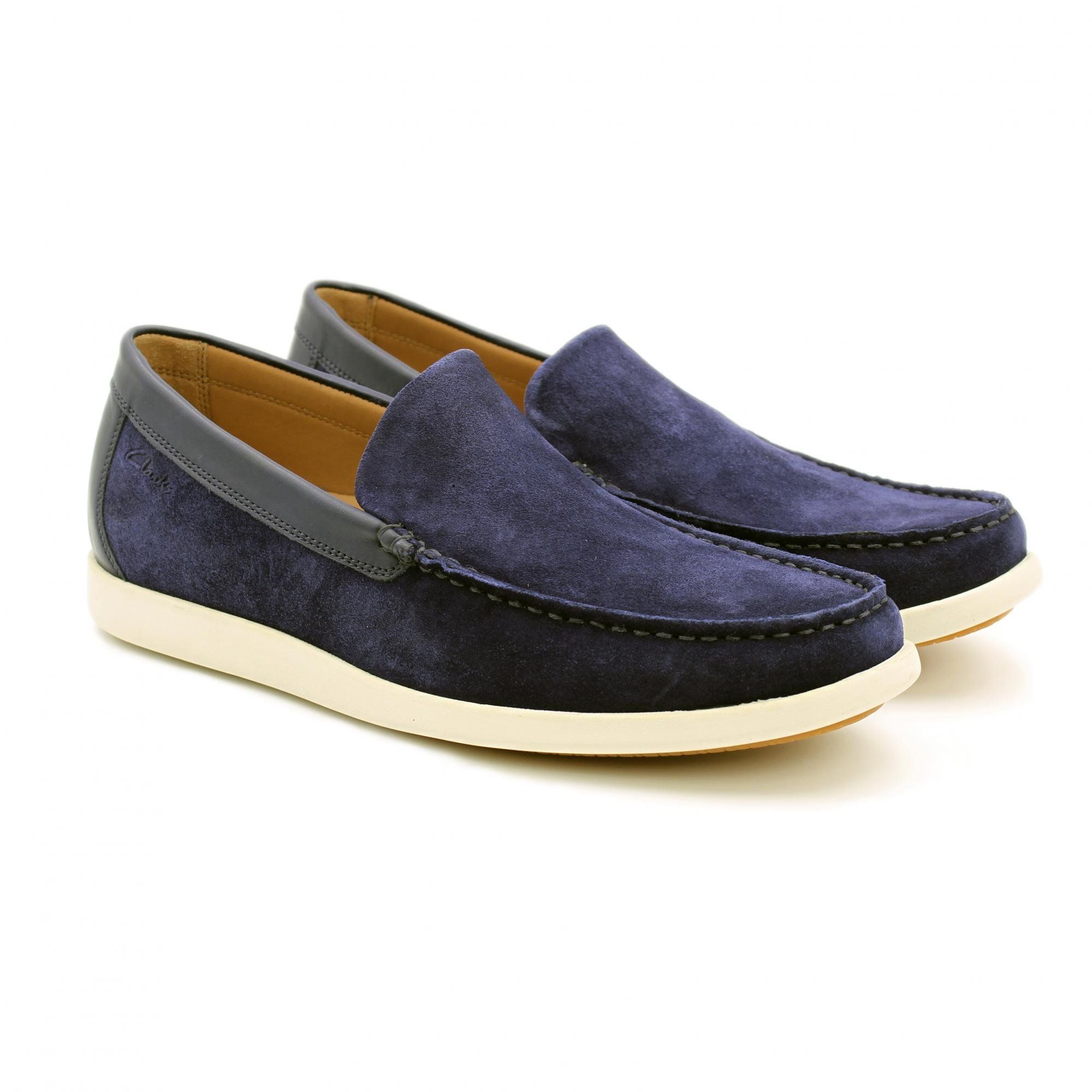 

Мокасины мужские Clarks Ferius Creek 26159627 синие 44.5 EU, Ferius Creek 26159627