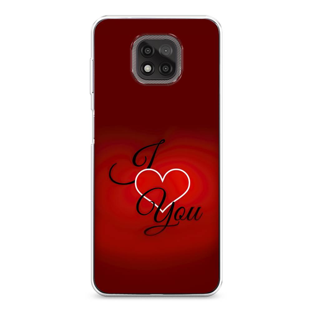 

Чехол Awog на Motorola Moto G Power 2021 "I love you 3", Разноцветный, 242750-6