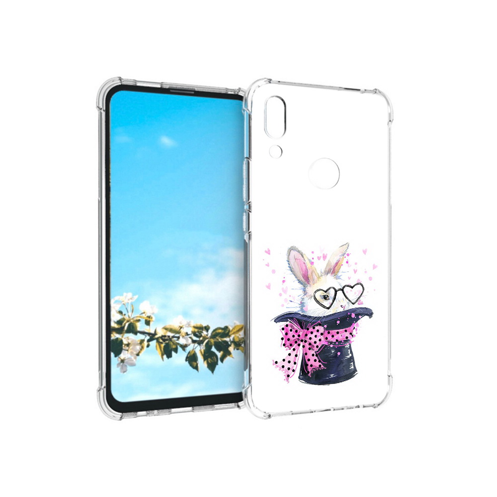 Чехол MyPads Tocco для Huawei P Smart Z кролик в шляпе