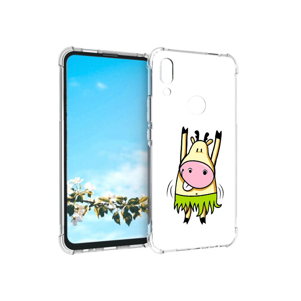 

Чехол MyPads Tocco для Huawei P Smart Z Веселая корова, Прозрачный, Tocco