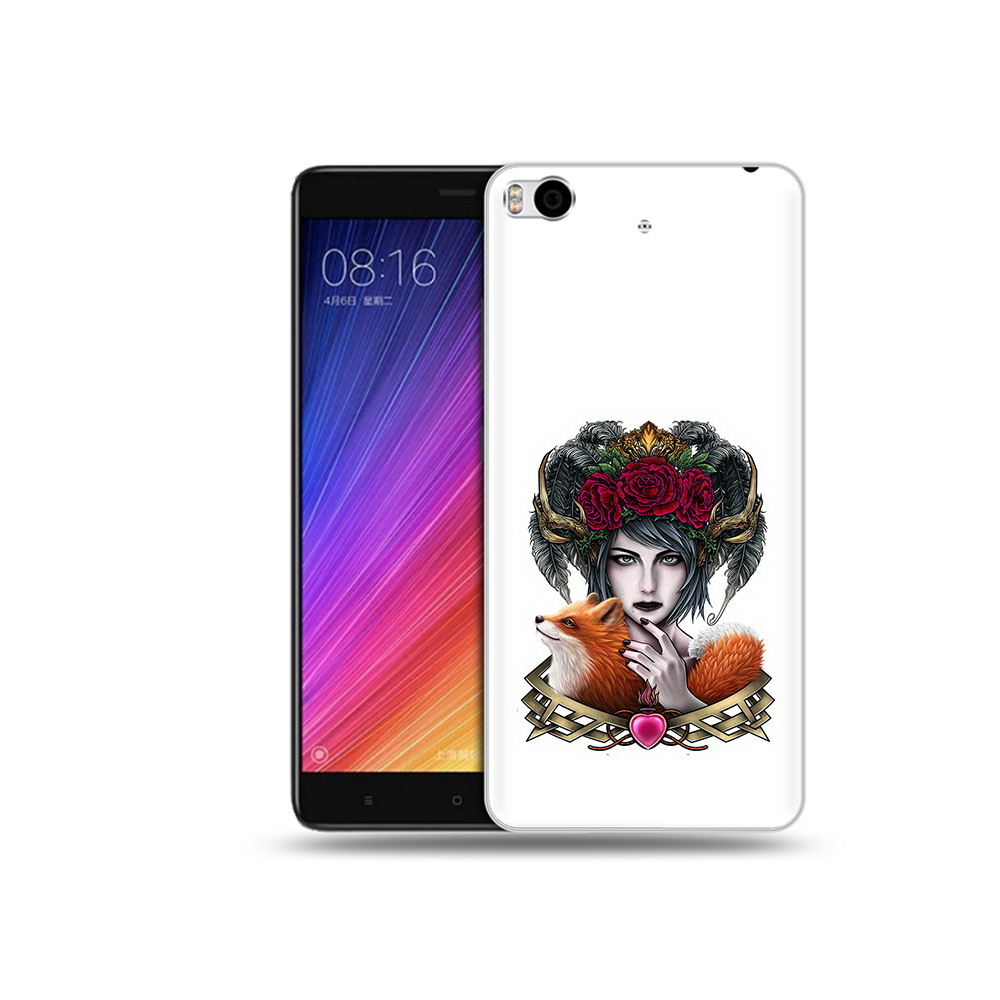 

Чехол MyPads Tocco для Xiaomi Mi 5S девушка с лисой (PT91899.330.314), Прозрачный, Tocco