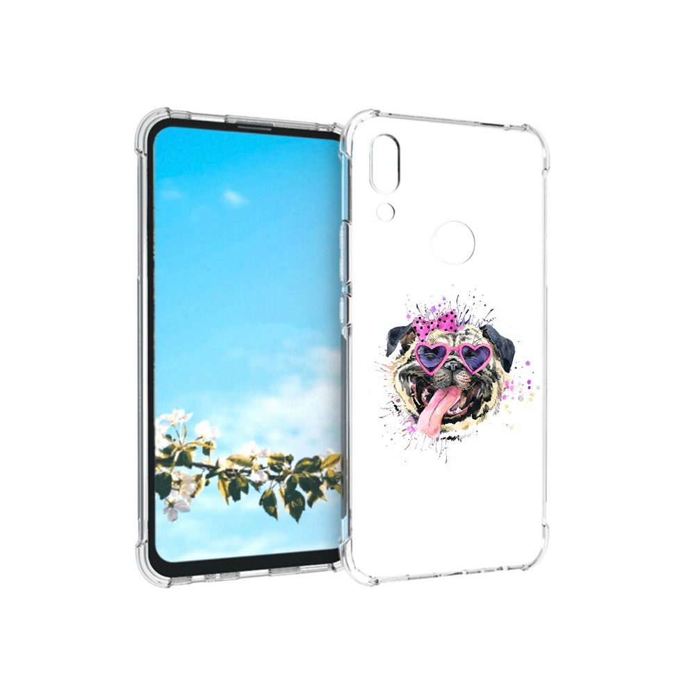 Чехол MyPads Tocco для Huawei P Smart Z Веселая собака