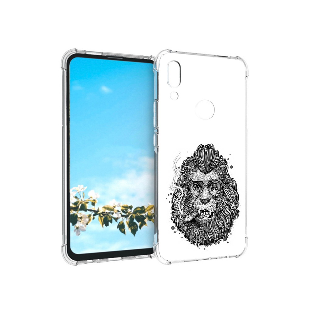 

Чехол MyPads Tocco для Huawei P Smart Z курящий лев, Прозрачный, Tocco