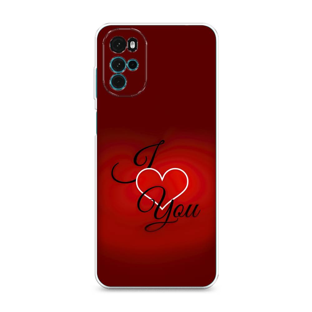 

Чехол Awog на Motorola Moto G22 "I love you 3", Разноцветный, 243150-6