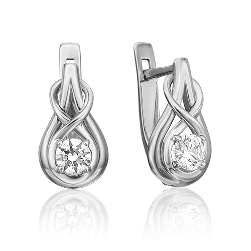 

Серьги из белого золота с фианитом PLATINA jewelry 02-4467-00-501-1120-38_0, 02-4467-00-501-1120-38_0