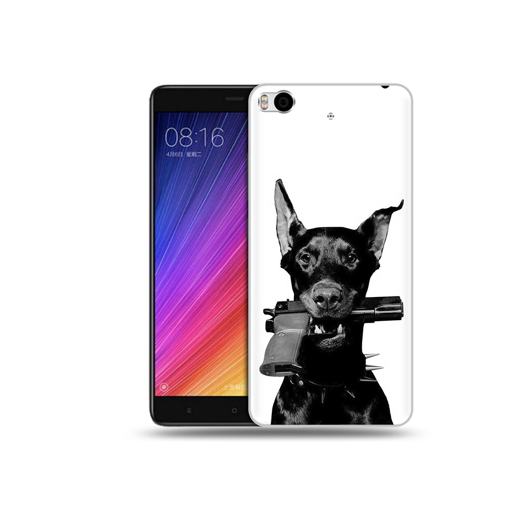 

Чехол MyPads Tocco для Xiaomi Mi 5S доберман с пистолетом (PT91899.330.331), Прозрачный, Tocco