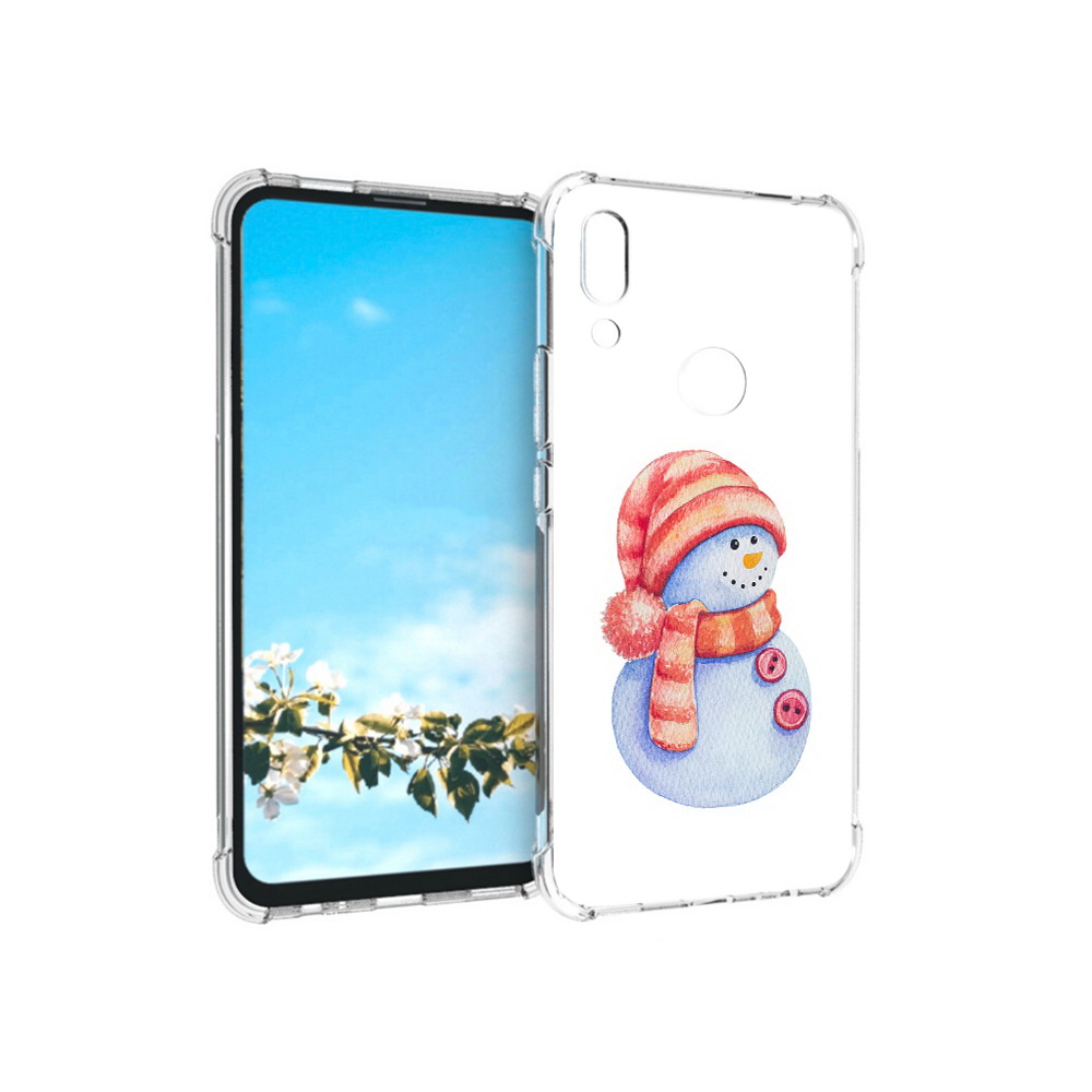 

Чехол MyPads Tocco для Huawei P Smart Z Веселый снеговик, Прозрачный, Tocco