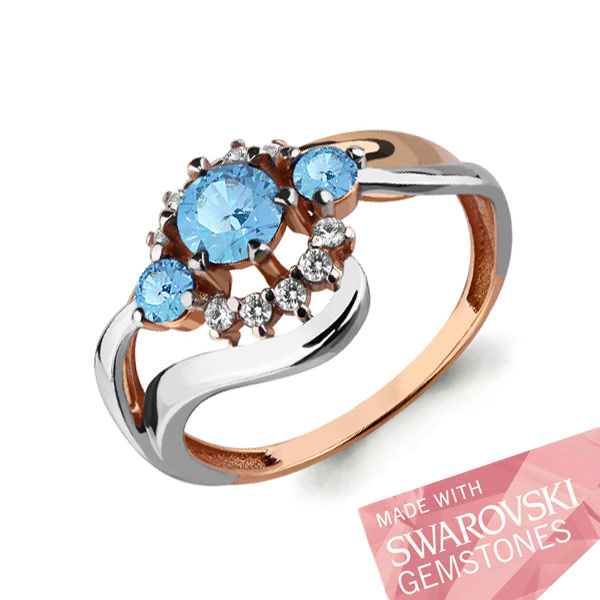 

Кольцо из серебра р. , AQUAMARINE 6482424А_925_з, 6482424А_925_з