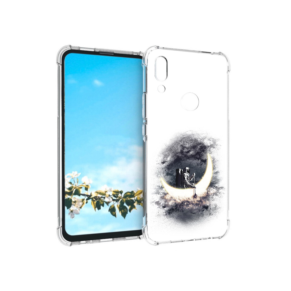 

Чехол MyPads Tocco для Huawei P Smart Z лунный путешественник, Прозрачный, Tocco