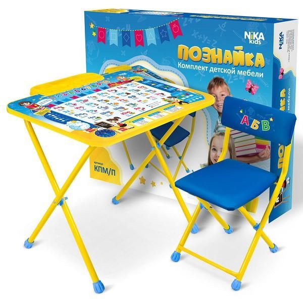 Комплект детской мебели Nika Познайка комплект познайка 2 7 хочу все знать от 1 5 до 3 лет стол выс 50см стул мяг кп2 7