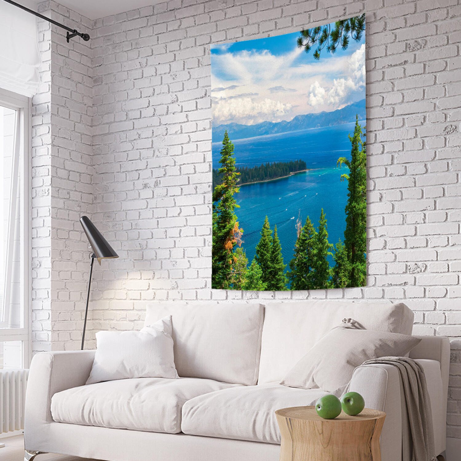 

Вертикальное фотопанно на стену JoyArty С горного леса в море 150x200 см, С горного леса в море