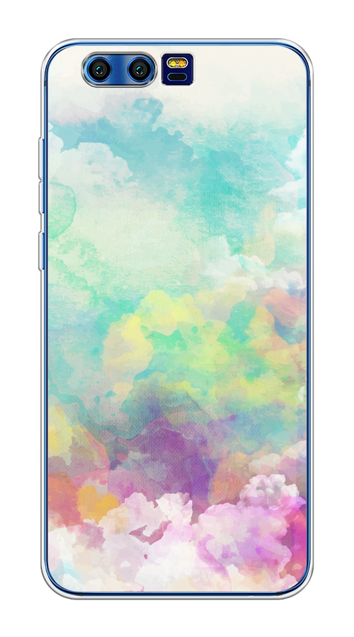

Чехол на Honor 9 "Воздушное небо", Белый;голубой;розовый;желтый, 62450-1