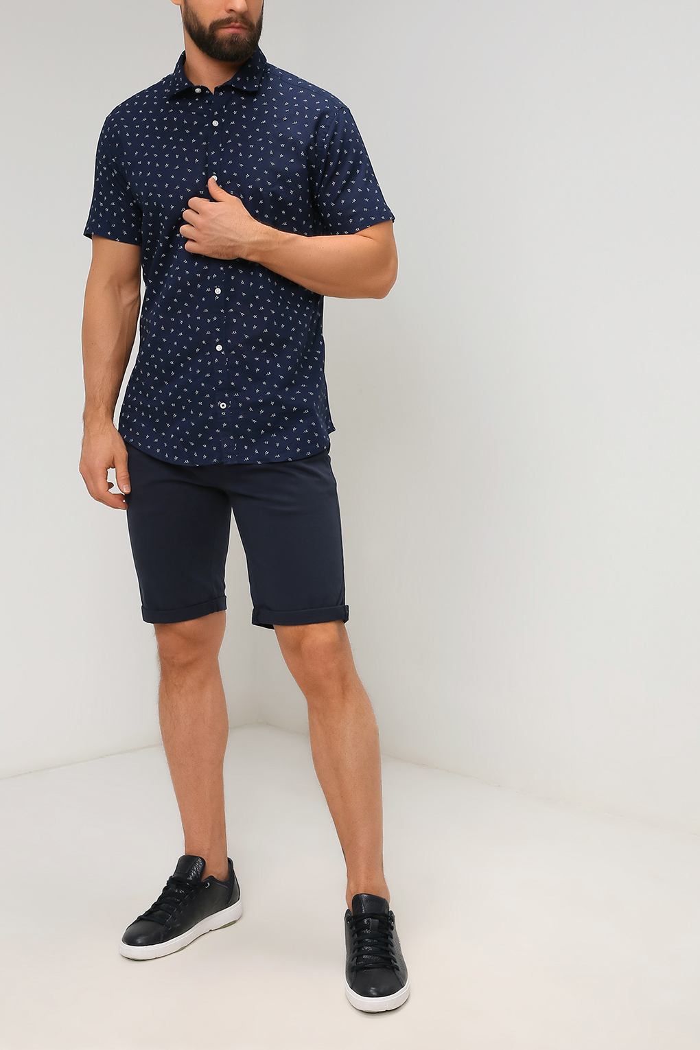 

Рубашка мужская Jack & Jones 12184859 синяя XL, 12184859