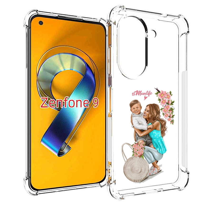 

Чехол MyPads Momlife для Asus Zenfone 9 (AI2202), Прозрачный, Tocco