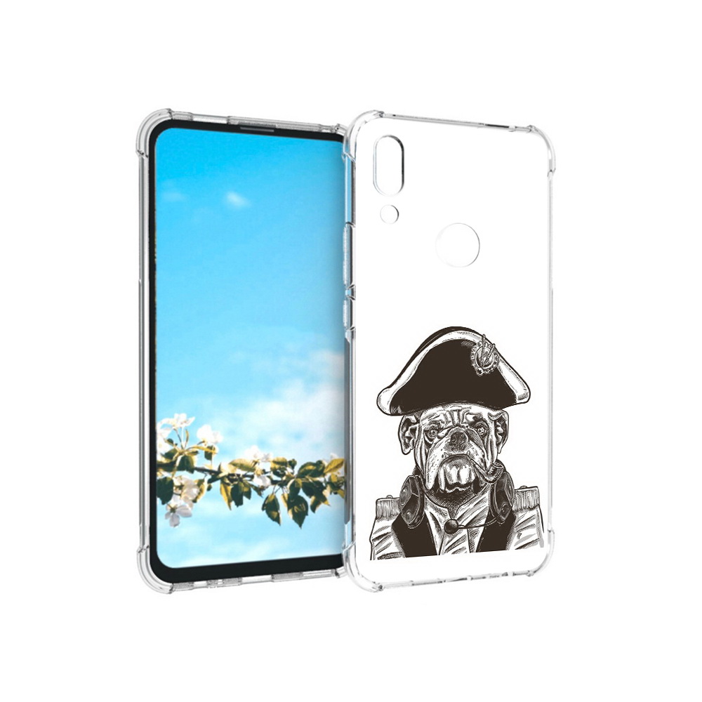 

Чехол MyPads Tocco для Huawei P Smart Z мопс генерал, Прозрачный, Tocco