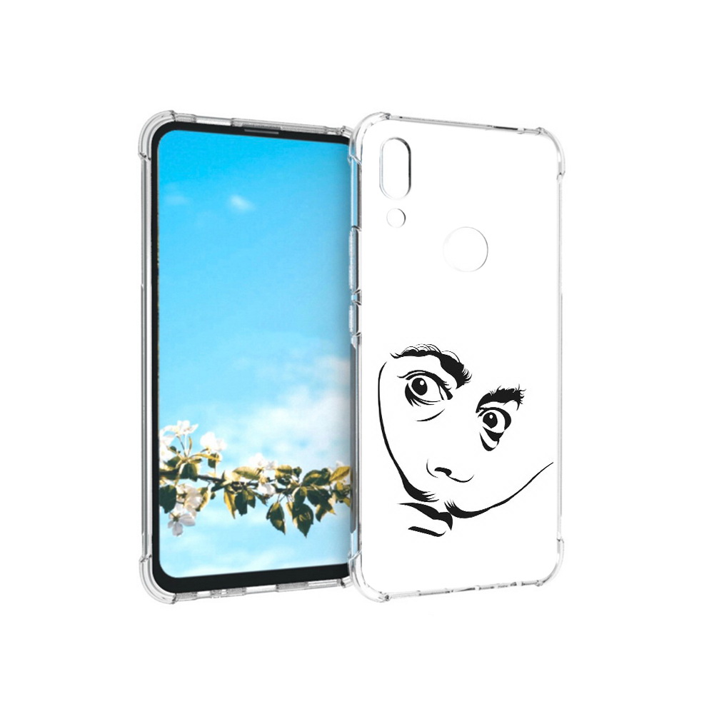 

Чехол MyPads Tocco для Huawei P Smart Z мужчина с длинными усами, Прозрачный, Tocco