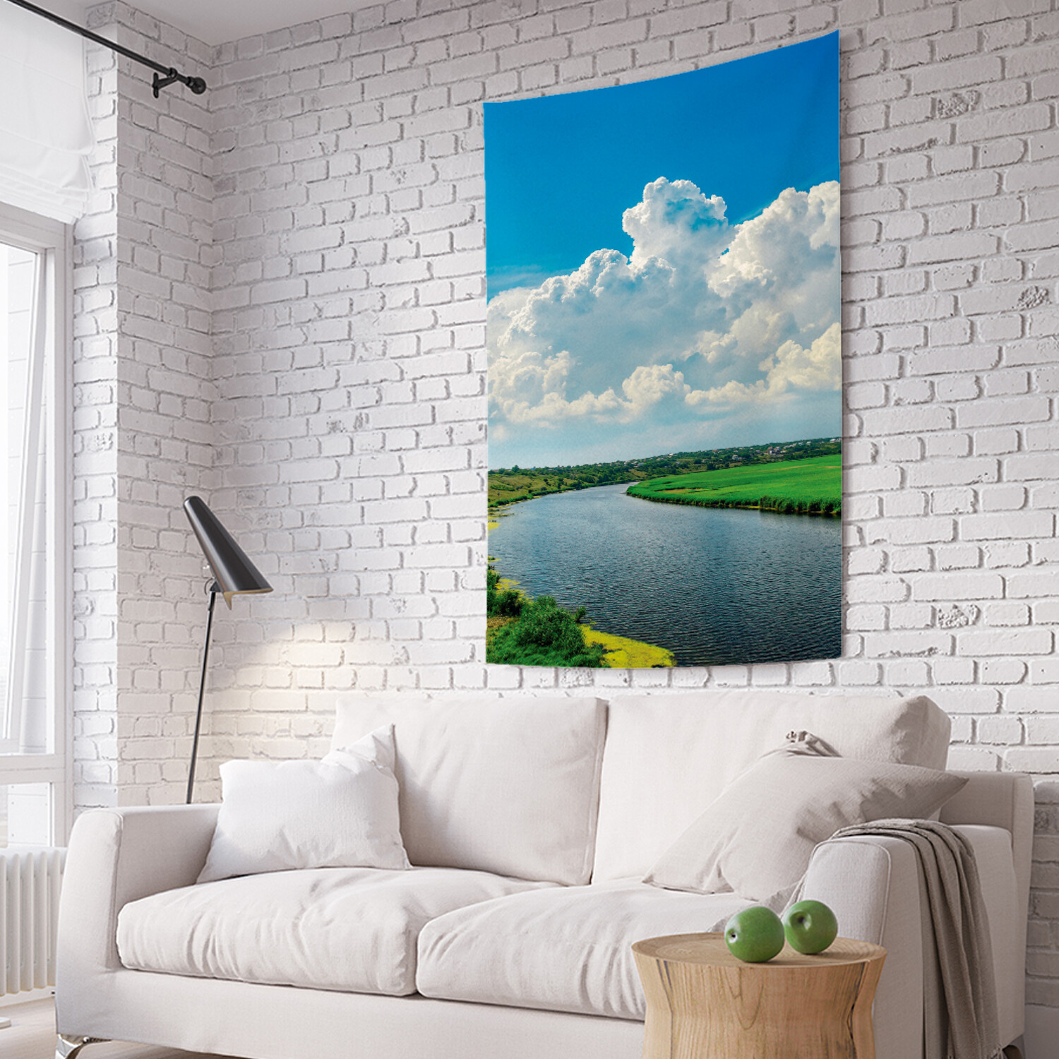 

Вертикальное фотопанно на стену JoyArty Круглый водоем 150x200 см, Круглый водоем