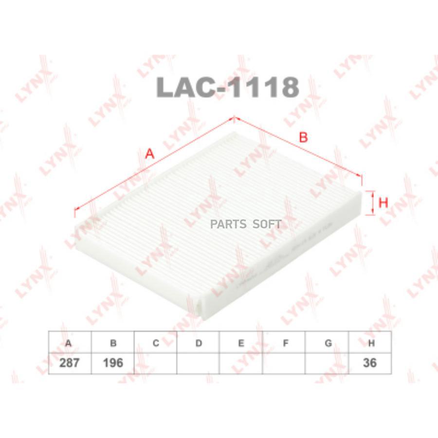 

LYNXAUTO Фильтр салона 1шт