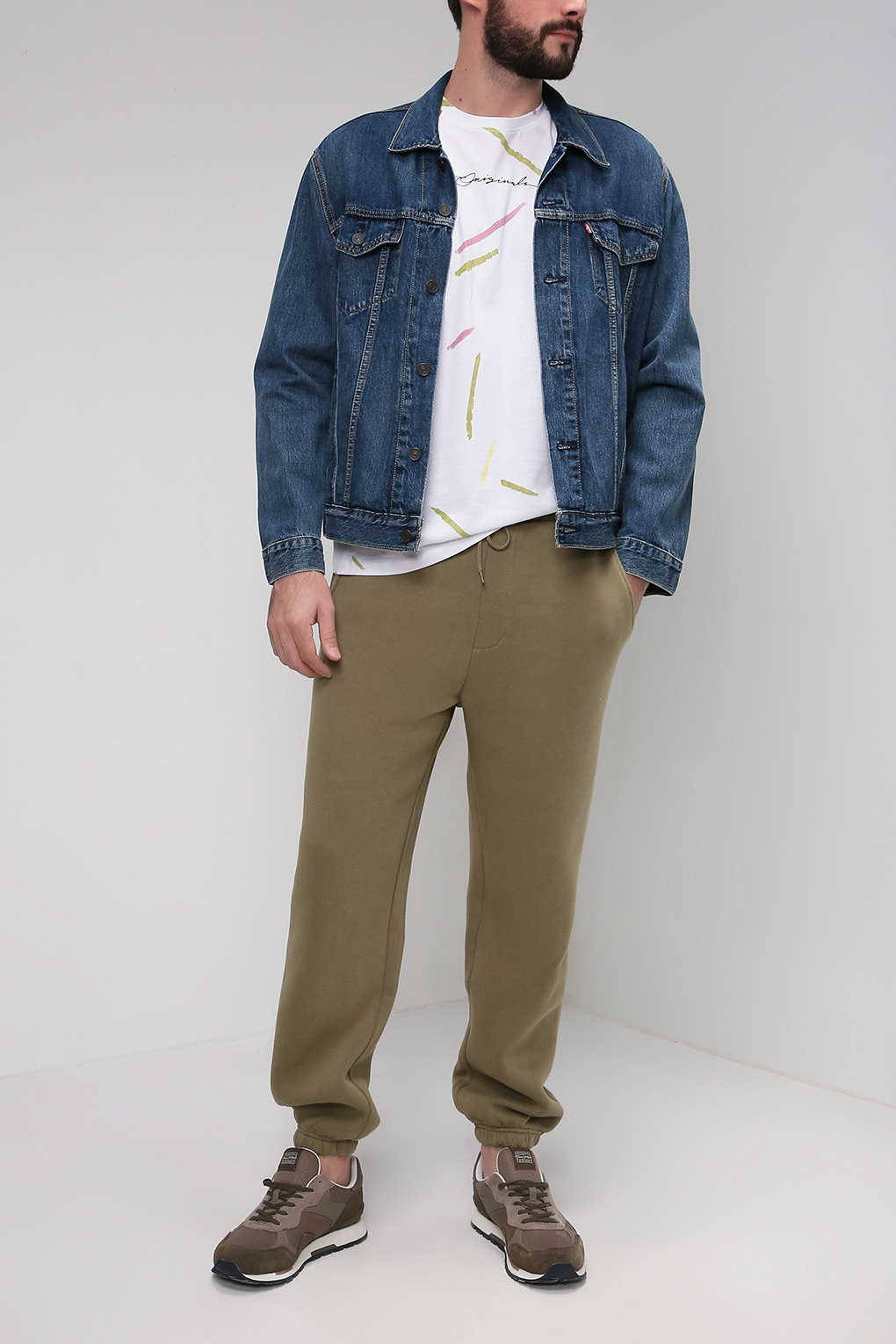 фото Спортивные брюки мужские jack & jones 12187623 зеленые l