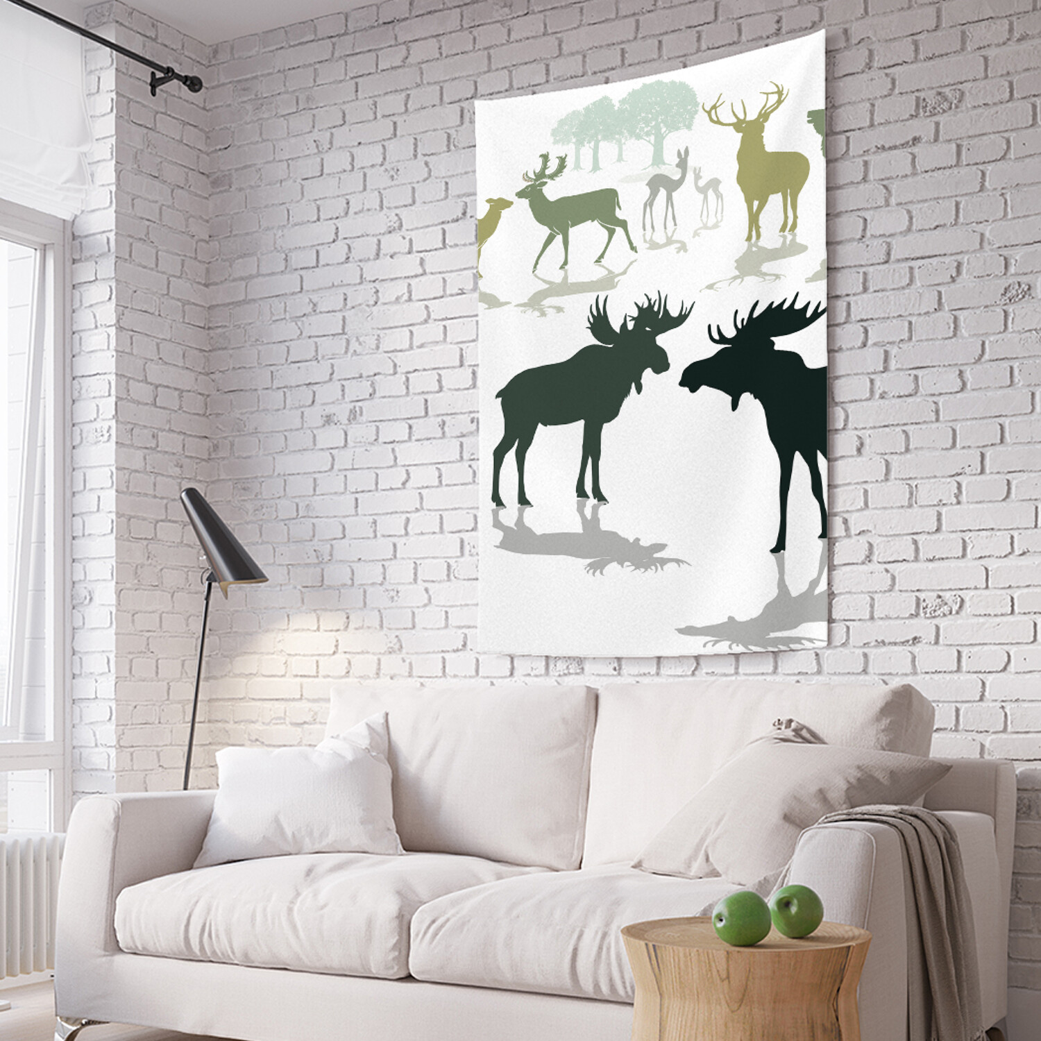 

Вертикальное фотопанно на стену JoyArty Семейство лосей 150x200 см, Семейство лосей