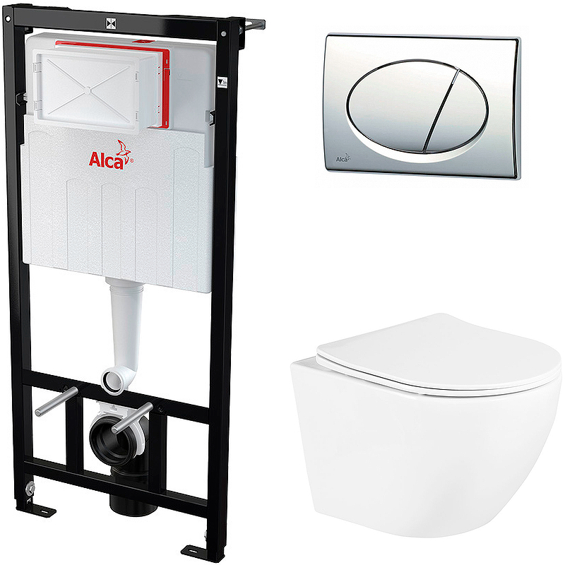 

Комплект унитаза BelBagno Uno BB3105CHR/SC с инсталляцией Alcaplast Sadromodul AM101/1120-, BB3105CHR/SC+AM101/1120-3:1 RU M71-0001