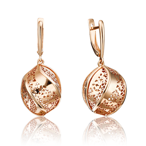 

Серьги из красного золота PLATINA jewelry 02-3590-00-000-1110-48, 02-3590-00-000-1110-48