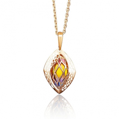 

Подвеска из красного золота с эмалью PLATINA jewelry 03-2614-00-000-1110-48, 03-2614-00-000-1110-48