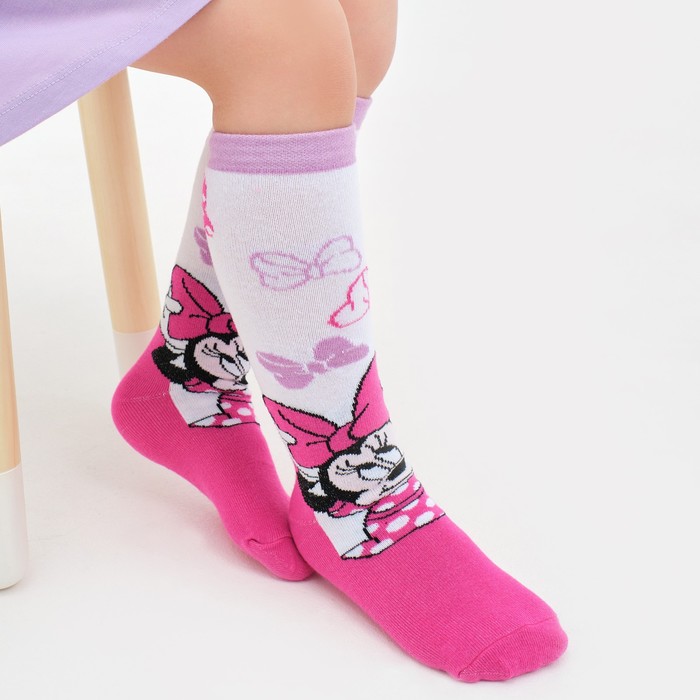 Гольфы Дисней «Кокетка», цвет розовый, 14-16 см