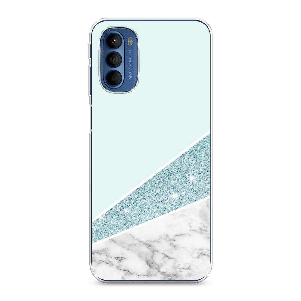 

Чехол Awog на Motorola Moto G31/G41 "Мрамор с голубыми блестками", Разноцветный, 242550-3