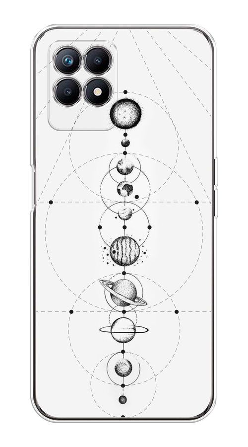 

Чехол на Realme 8i "Парад планет", Серый, 257350-2