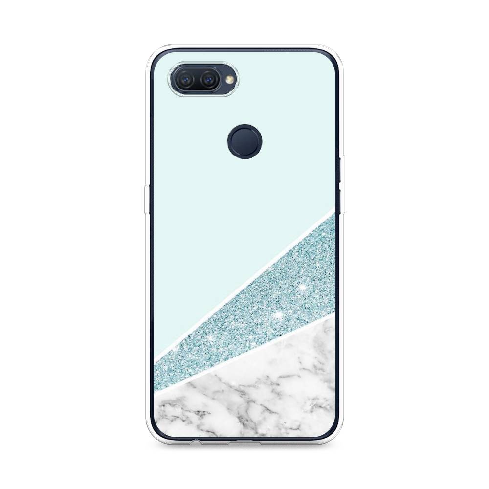 

Чехол Awog на Oppo A12 "Мрамор с голубыми блестками", Разноцветный, 253450-3