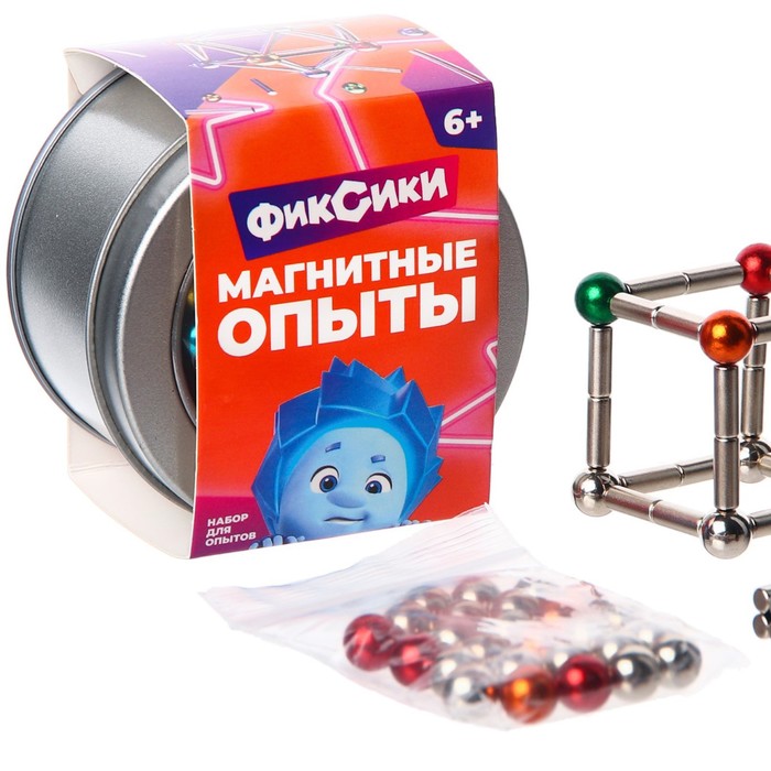 

Набор для опытов Фиксики "Магнитные опыты", шарики и палочки