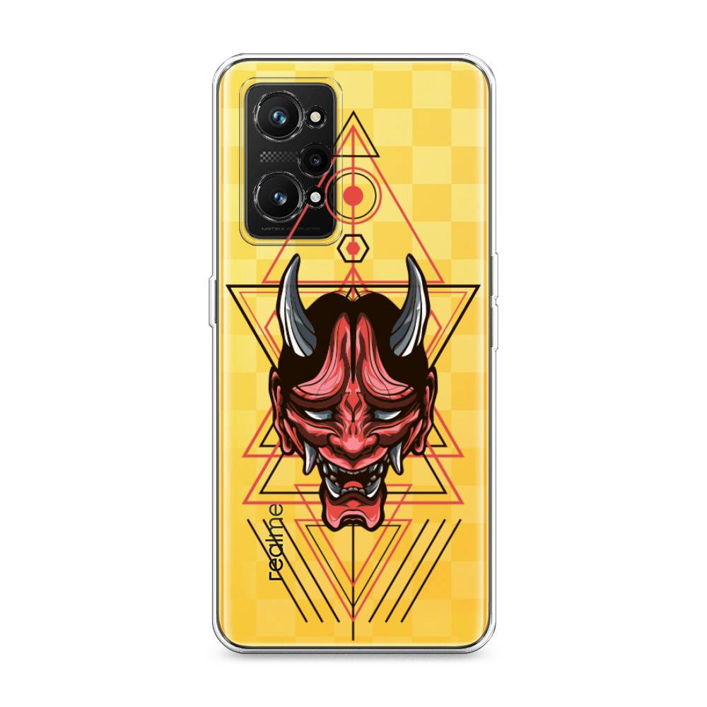 

Чехол на Realme GT Neo 3T "Hanya Oni mask", Серый;красный;черный, 2510750-4