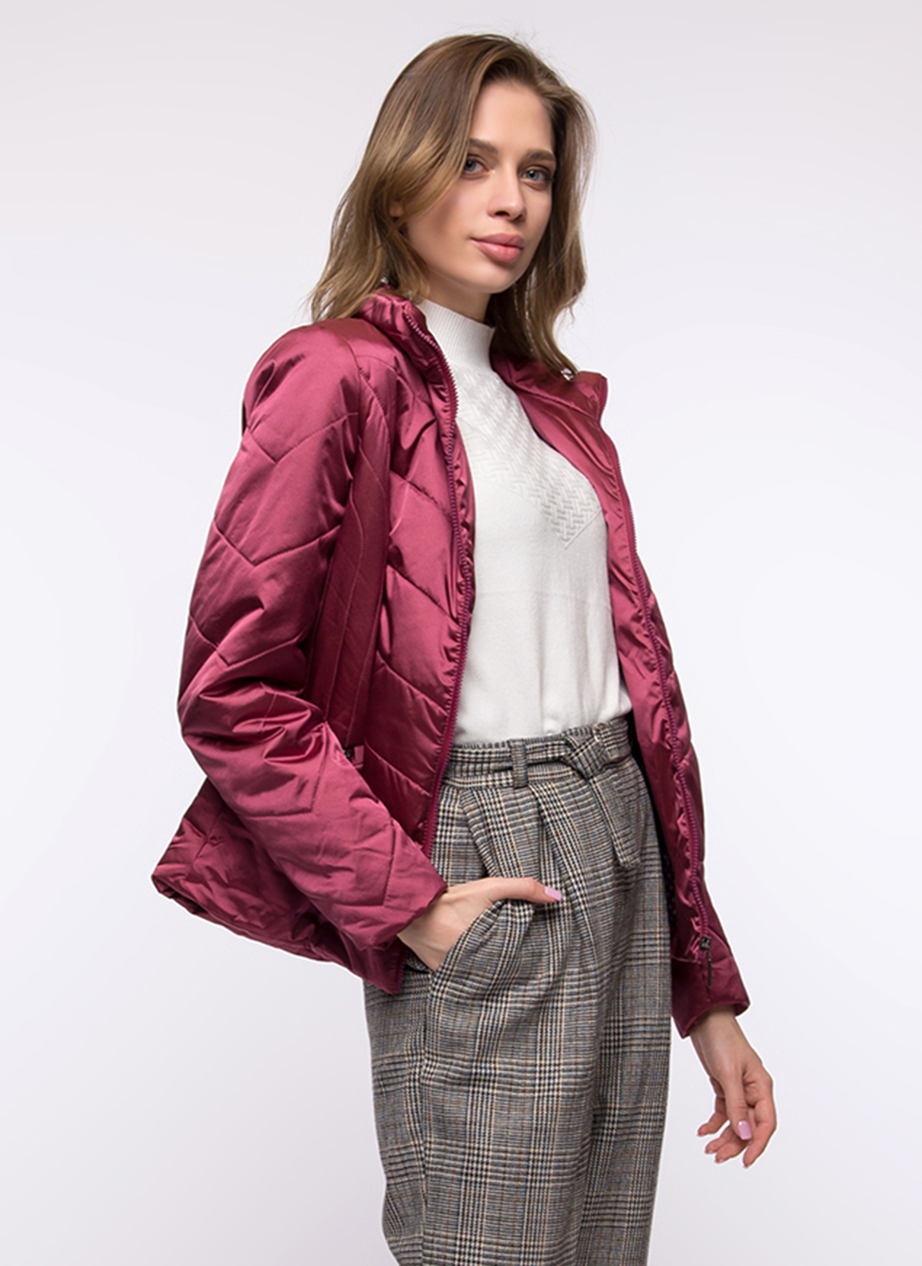 

Куртка женская Каляев 40700 бордовая 46 RU, 40700