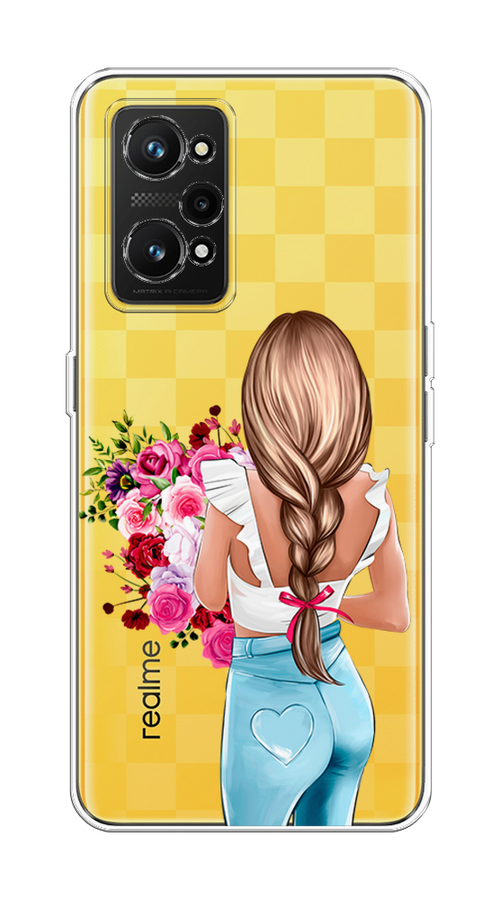 

Чехол на Realme GT Neo 3T "Девушка с цветами", Коричневый;розовый;голубой, 2510750-6