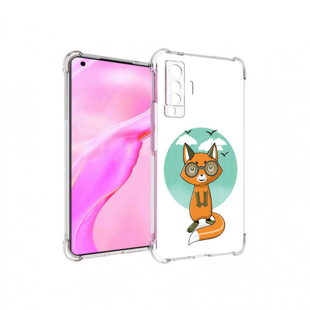 

Чехол MyPads Tocco для Vivo X50 задумчивая лиса (PT226969.391.348), Прозрачный, Tocco