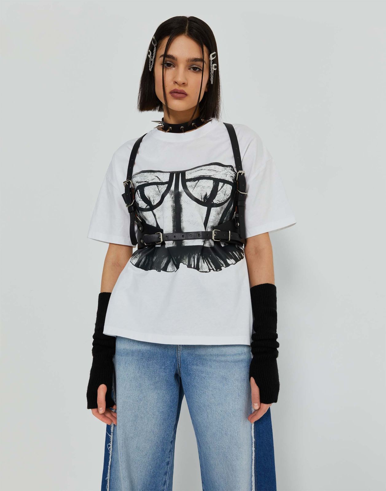 

Футболка детская Gloria Jeans GKT024739, белый, 146, GKT024739