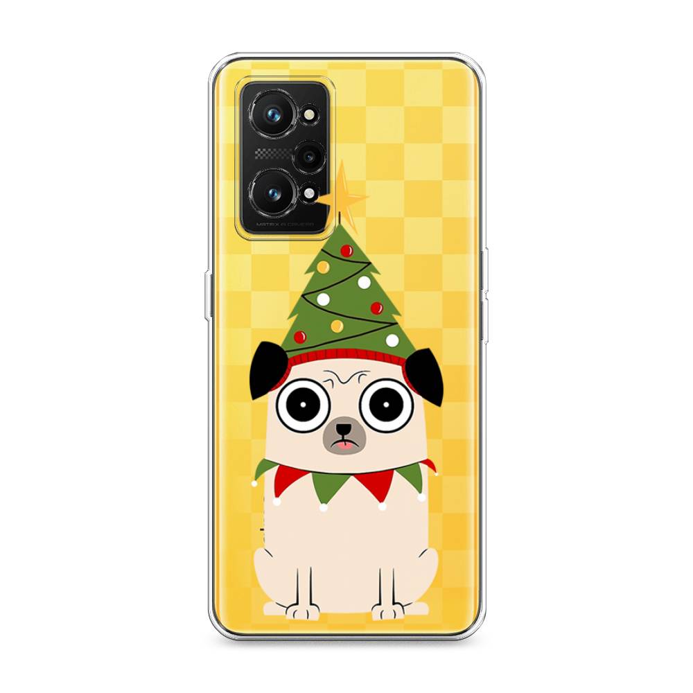 

Чехол на Realme GT Neo 3T "Собачка с ёлочкой", Бежевый;красный;зеленый, 2510750-1