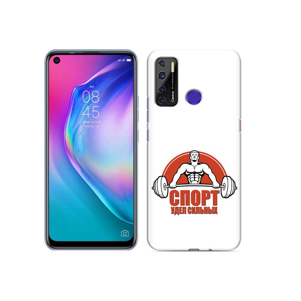 

Чехол MyPads Tocco для Tecno Camon 15 бодибилдинг спорт, Прозрачный, Tocco