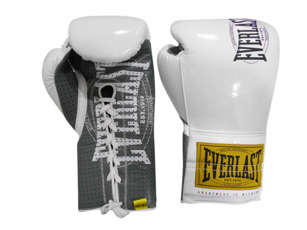 

Перчатки боевые Everlast 1910 Classic 8 oz, белый, Белый;серый, 1910 Classic