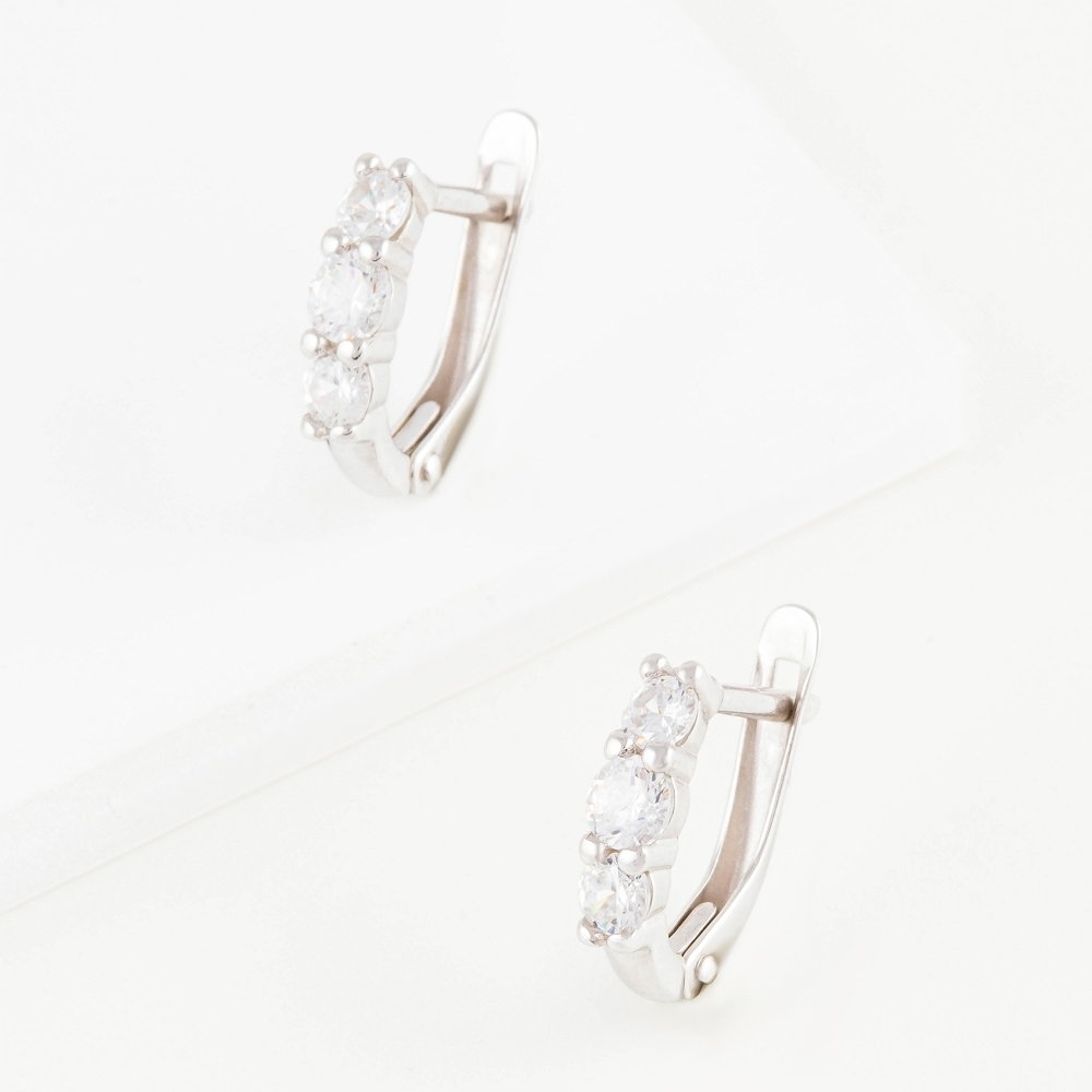

Серьги из серебра с фианитом НАШЕ ЗОЛОТО 6В11-0011, 6В11-0011