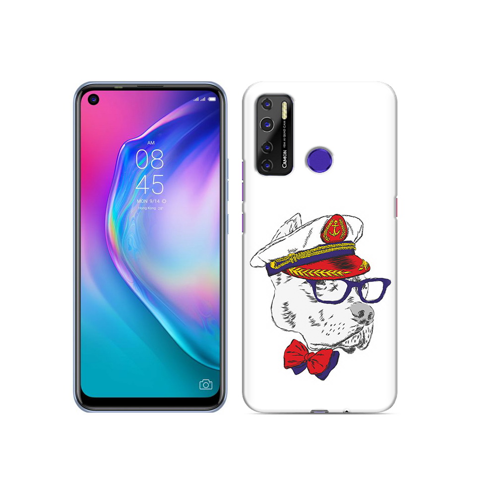 

Чехол MyPads Tocco для Tecno Camon 15 бульдог, Прозрачный, Tocco