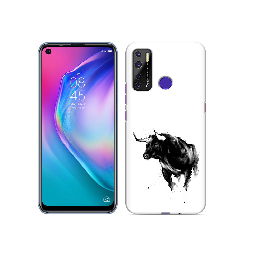 

Чехол MyPads Tocco для Tecno Camon 15 бык, Прозрачный, Tocco