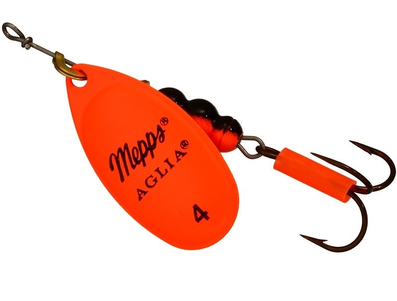 

Блесна AGLIA HOT №4 orange 9 г Mepps, Оранжевый, Hot