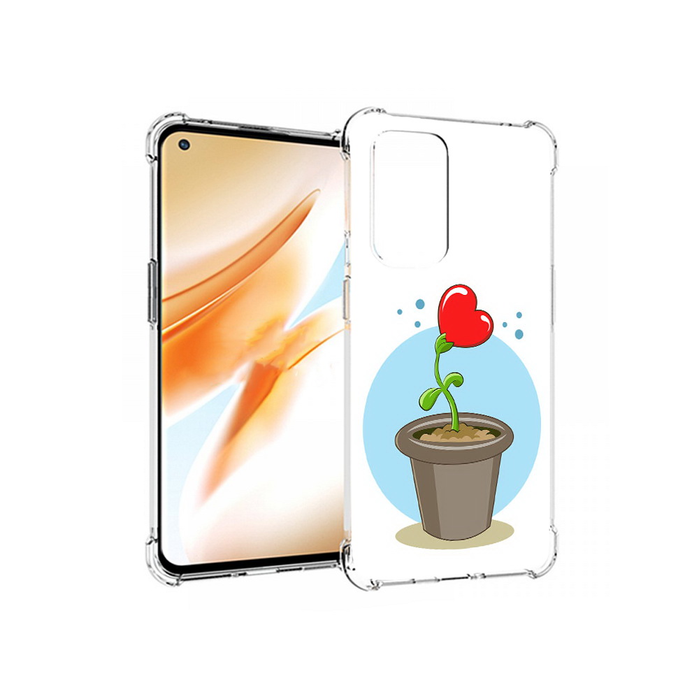 

Чехол MyPads Tocco для OnePlus 9 Pro Растение любви 14 февраля (PT159597.127.145), Прозрачный, Tocco