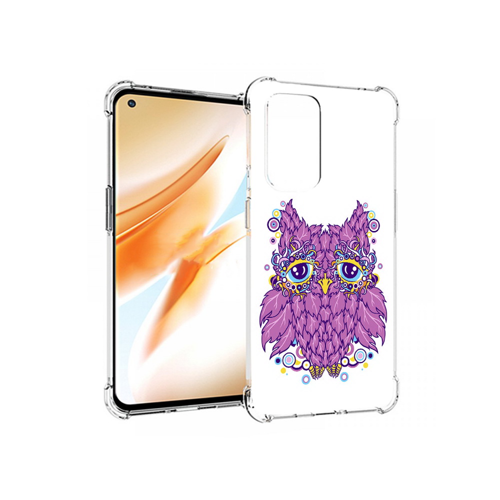 

Чехол MyPads Tocco для OnePlus 9 Pro Розовая сова (PT159597.127.147), Прозрачный, Tocco