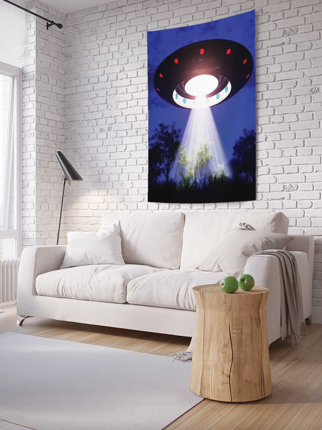 

Вертикальное фотопанно на стену JoyArty Инопланетный луч 100x150 см, Инопланетный луч