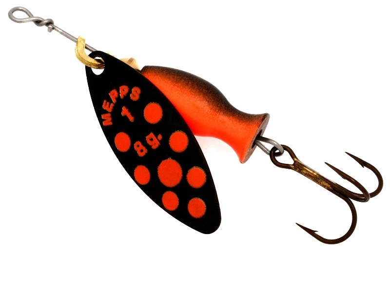 

Блесна AGLIA LONG HEAVY №1 black-black-red-dot 8 г Mepps, Черный;красный, Long Heavy